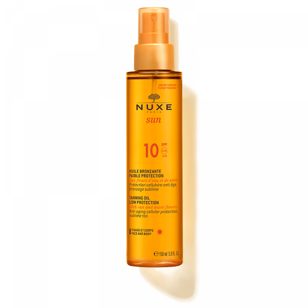 Nuxe Sun  Tanning Oil Low Protection  Spf 10