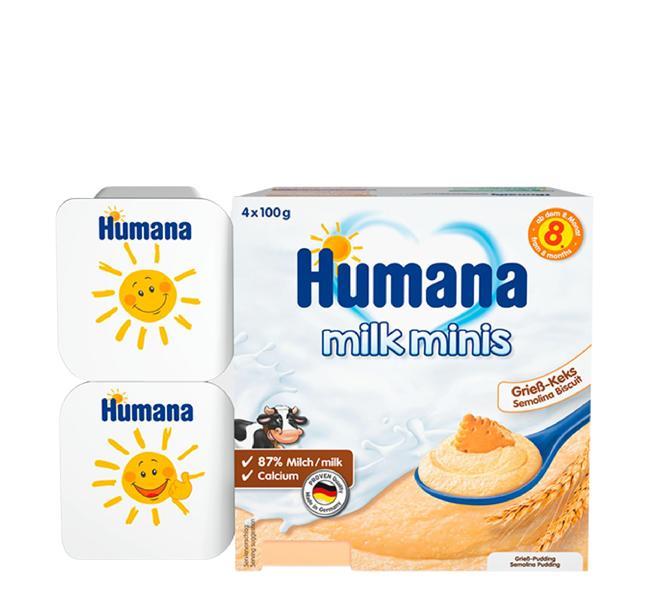 Humana Pudding Semolina Biscuit  8 muaj+