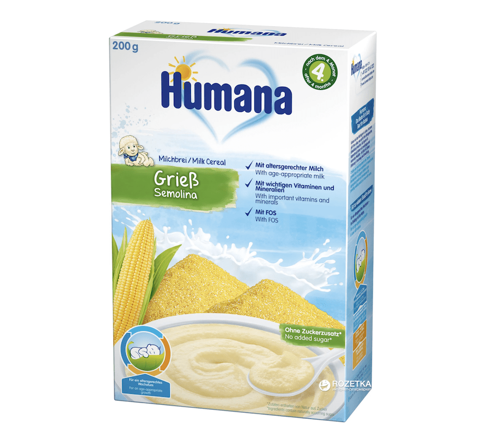 Humana Milk Cereal with Semolina 4 muaj+
